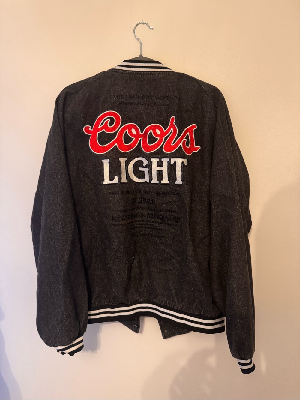 The Laundry Room X Coors Light Denim Stadium Jacket